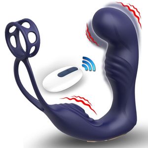 Anal Vibratörler Seks Oyuncakları Erkekler için Yeni Prostat Masajı, Mastürbasyon Cihazı, Anal Fiş Eğitim Cihazı, Sperm Kilit Halkası Giymek, Cinsel Ürünler Anal Fiş