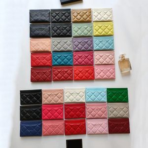 Классический держатель Card Card Wallet Luxury Designer грипкий кожаный кошелек женский слот для кредитной карты слот металлическая аппаратная сумка сцепления.