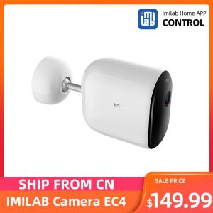 Система Imilab EC4 Солнечная камера батарея видеоролика Всемирная система наблюдения 4MP HD CCTV Security Wireless Wi -Fi Smart Home Outdoor Spotlight
