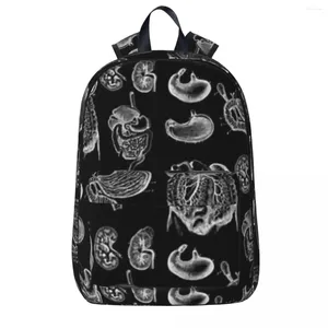 Рюкзак винтажный человеческий анатомический рюкзаки для мальчиков девочки книга Bookbage Kids School Bag Cartoon Child