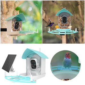 Diğer Kuş Malzemeleri Besleyici Kamera AI, Kuşları Kablosuz Açık Hava Otomatik Dışarıda Bahçe Dekorasyonunu İzlemeye Tanıdılar
