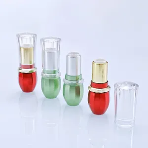 Бутылки для хранения зеленая/красная упаковка для помады 12,1 мм с прозрачной крышкой для молодой девушки