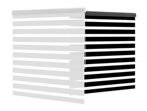 Işık filtreleme zebra panjurları özel yapım pencere silindirleri çift katmanlı gölgeler perdeler ev için 210727947546