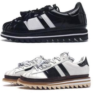 Originale Superstares Männer Frauen Running Schuhe Sneakers Clot von Edison Chen White Black Crystal Sand x 2024 Designerin Trainer Mann Frau Größe 5.5 - 12