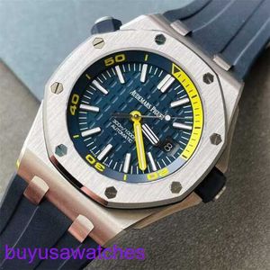 AP bilek saati Montre Royal Meşe Offshore Serisi Mens 15710st.OO.A027CA.01 Otomatik Mekanik Gece Glow Saat Erkek 42mm Dia Gauge Çapı