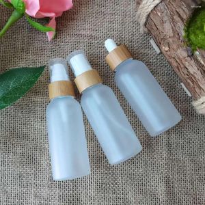 Бутылки для хранения оптовые экологически чистые бамбуковые лосьоны бутылка пластиковая пластиковая шампунь для волос. Упаковка для волос.