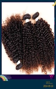 Бразильские наращивания волос человека глубокие извращенные скручивающие волосы натуральный черный цвет, красота, необработанные волосы 6A, 100 г, один пакет 5885725
