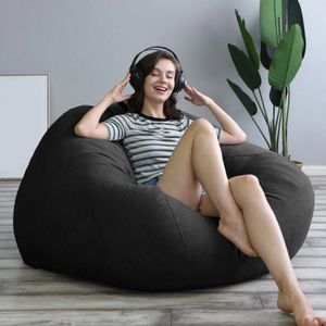 Stuhlabdeckungen schwarzer Mode Das faule Sofa 70x80 cm große Couch -Kissen zwei Sitzplätze
