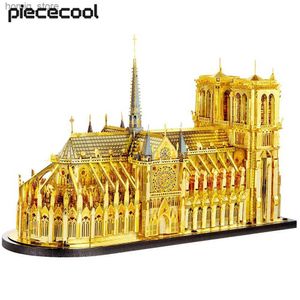 3D Buzzles PieceCool Model Kits Notre Dame De Paris-Big Size Size 24 см. Длина головоломка 3D Metal Diy Creative Toys Cheysaaw Home Decorary Y240415