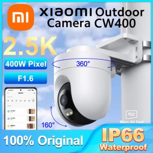 Sistema Xiaomi Camera da esterno CW400 360 ° 160 ° 2,5K HD IP66 Camera di sicurezza WiFi impermeabile 2560p 400m Visione notturna a colori AI Monitor