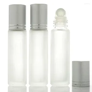 Bottiglie di stoccaggio all'ingrosso da 10 ml di rullo glassati profumi contenitori cosmetici vuoti rotola sulla bottiglia per olio essenziale LX1011