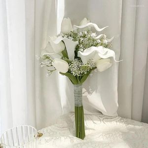 Düğün Çiçekleri Beyaz Calla zambakları Lale Nedime Buket de Mariage Ramos Novia