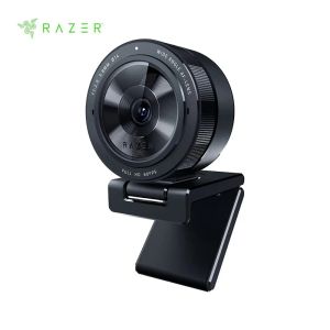 Webcams Razer Kiyo Pro Streaming Webcam Sıkıştırılmamış 1080p 60fps Yüksek Performans Uyarlanabilir Işık Sensörü Hdrenabled Hızlı USB 3.0
