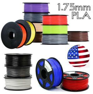 3D yazıcı 085kg175mm pla filament baskı malzemeleri 3D yazıcı ekstrüder için renkli Rainbow Plastik Aksesuarlar Red3163786