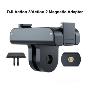 DJI Acection 3 Manyetik Adaptör için Aksesuarlar DJI OSMO için Evrensel Bağlantı Noktası 1/4 Konu Action 2/Action 3 Kamera Adaptörü Tutucu Aksesuarları