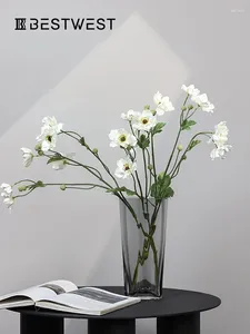 Flores decorativas West Multi Flower Silk Imitation Bouquet Decoration Modelo Sala de mesa interna