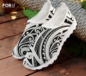Случайные туфли для летних женщин для женских квартир маори племенные татуировки сетчатой сетчатая сетчатая сетчатая кроссовка