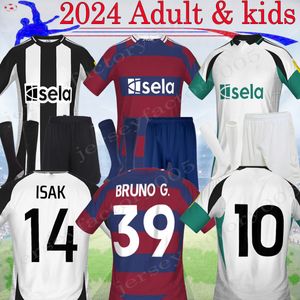 Newcastle 2024 Evde Futbol Formaları Bruno G. Joelinton Isak 24 25 3 Tonali Isak hayranları MAXIMIN WILSON ALMiron Futbol Gömlek Adam Çocuk Kiti 16-XXL