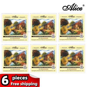 Kablolar 6 Set Klasik Gitar String Alice Alice A106 Clear Naylon String Sert Gerilim Öğrenci Toptan Müzik Enstrümanı Aksesuarları