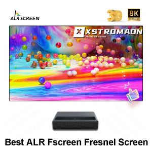 Верхний FSCREEN FRESENEL 3.0 ALR Clr UST Ambient Light Отказ от фиксированного кадра Лучший проекционный экран для Ultra Short Throw Projector