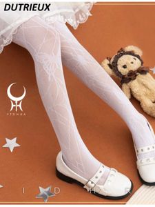 6jdk Seksi Çoraplar Bahar Sonbahar Kadın Tayt Lolita Örümcek Kelebek Gotik Örgü Seksi Çoraplar Külotlu Köpek 2024 Yeni Bayanlar SOCKS 240416