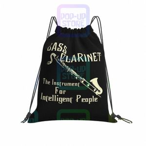 Akıllı Drawstring çantaları için bas klarnet spor çantası okul çantası okul çantası spor tarzı okul spor çantası l3w5#