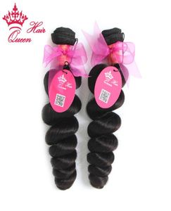 Queen Hair Brazilian Virgin Human Wave Weave Wavy, продавая натуральный цвет свободные волновые наращивания волос 2 шт.