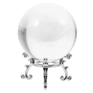 Декоративные цветы Paperwewewever Rose Crystal Ball Holder Optical Glass White Creative Crafts