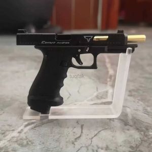 Silah Oyuncakları Sıcak 1 3 G17 G34 TTI Taran Taktik Alaşım İmparatorluğu Mini Tabanca Anahtar Toy Gun Fidget Oyuncak Kabuğu Ejeksiyon Ücretsiz Montaj 240416