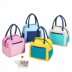 Бенто Сумка долговечная многоразовая теплоизолированная сумка для многоразового качества для офисной ланч -коробки Bento Bag h4pz#