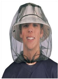 Sobrevivência ao ar livre Anti -mosquito Bug Bee Inseto Mesh Hat Head Face Protect Campo Net Camping Protector Equipamento de camping1407111