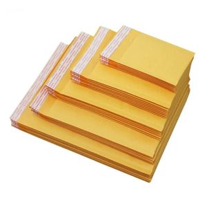 Kraft kağıt kabarcık zarfları torbalar postalar yastıklı nakliye zarfı kabarcık posta çantası çeşitli boyutlarda sarı
