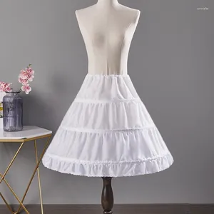 Etekler çocukların asil bir satır 3-hoops petticoats crinoline etek