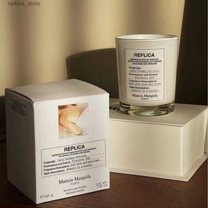 Koku 165g tembel Pazar sabahı kokulu mum sıcak şömine eau de parfum hava aroma difüzör ev yatak odası koku hediyeleri l410