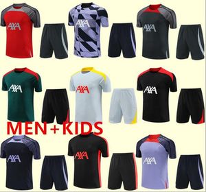 24/20hort slowned terno masculino de futebol 23 24 24 Jersey de futebol de futebol de futebol de treino de trajes de traje de sobrevivência kits kandal kits de kits conjuntos