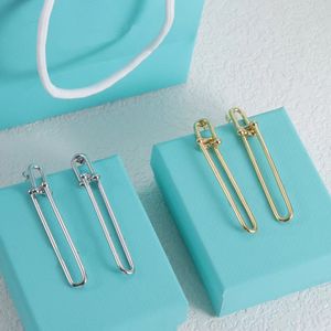 Altın gümüş süper uzun titanyum küpeler Minimal Küpe Kadınlar için Tasarımcı Sevgililer Günü Hediye Tasarımcısı Takı Ücretsiz Posta.