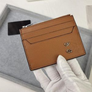 Tasarımcı Cüzdan Yeni fermuarlı kart çantası Üst düzey orijinal deri ultra ince kısa yuvalı büyük kapasiteli para dosyası depolama küçük para klip değişim çantası