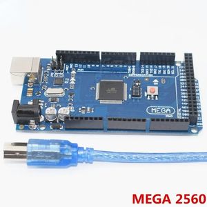 2024 1PCS MEGA 2560 R3 MEGA2560 REV3 ATMEGA2560-16AU, ATMEGA16U2-MU POAD + USB CABLEABLE 1SET для MEGA 2560 R3