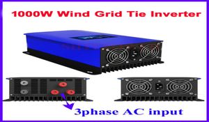 1000W 3 Phasen -Wechselstromeingang zum Wechselstromausgang 190260V Gitterkrawnwind -Wechselrichter mit Dump Last Controllerresistor9813796