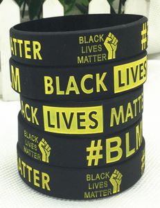 Black Lives Matter Bristband I Can039T дышать силиконовым браслетом резиновые браслеты Barslet