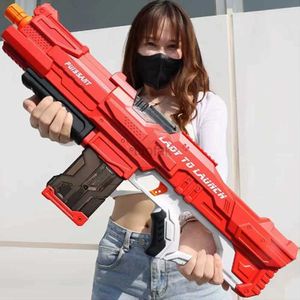 Gun Toys бесплатно доставка Электрическая игрушка водяной пистолет большой мощность высокотехнологичных детей на открытом воздухе пляжный бассейн Toys Lummer Kids Holiday 240416