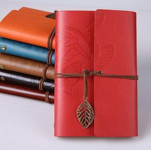 Yaratıcı renk bağlayıcı gevşek yaprak not defteri günlük defter vintage yaprağı defter