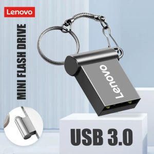 Adaptör lenovo usb3.0 kalem sürücüsü USB 3.0 256GB 512GB Taşınabilir USB Flash Drives Mini USB Stick 128GB 64GB Hediye Pendrive Bellek Çubuğu