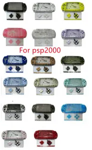 Динамики 14 ColorsReplacement Полное корпус корпуса для PSP 2000 PSP2000 Complete Shell кнопка + наклейка + винт сделан в Китае