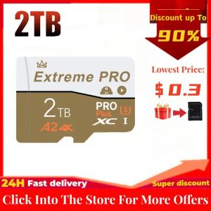 Carte Micro TF SD Card Mini SD Classe10 128GB 256GB 512 GB ad alta velocità Scrittura Super compatibilità Telefono Memory Scheda 2TB 1TB