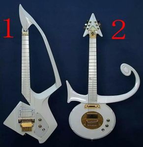 Yeni Özel Prens Beyaz Gitar Jerry Auerswald Model C Beyaz Prens Sembolü Elektro Gitar Seçimi 1 2 Özel Yapımı Çok Renkli AV7599530
