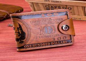 Üreticiler doğrudan sal zarif atmosfer erkekleri toka kısa cüzdan retro ABD dolar desen tokası sıfır cüzdan4924804