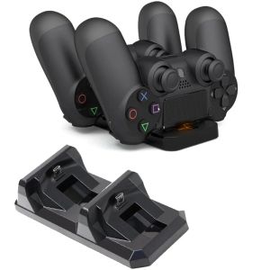 Спикеры для контроллера PS4 USB Двойной зарядное устройство Dock Gaming Holder Holder для Sony PlayStation 4 Wireless Gamepad Controle Charger