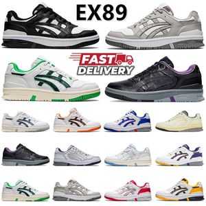 EX89 Designer Running Shotos de corrida bege creme mineral branco azul -tênis Grand Sneakers homens homens argila agulhas cinzas da meia -noite