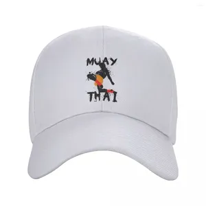 Ball Caps Kişiselleştirilmiş Muay Thai Fighter Beyzbol Kapağı Erkekler için Kadınlar Ayarlanabilir Tayland Ruh Kamyoncu Şapka Sokak Güzergahı